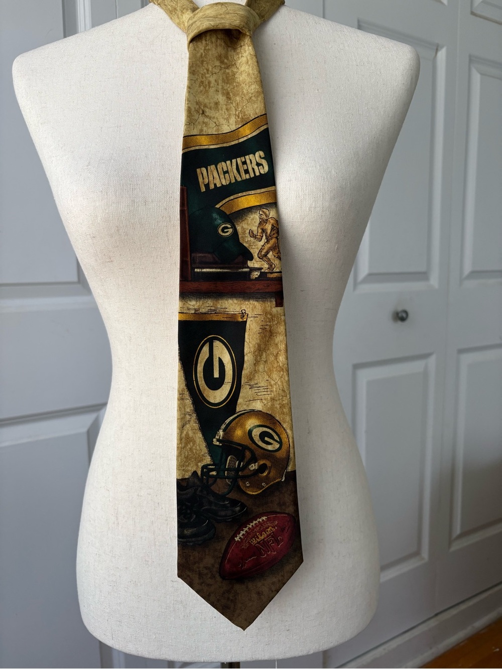 Green Bay Packers NFL silk tie